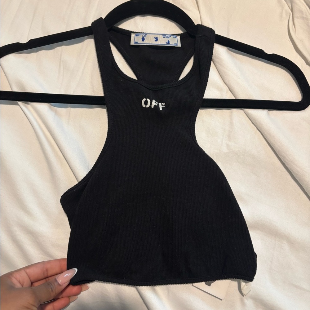 Off White Crop Top